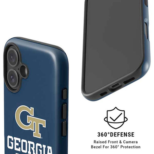 Georgia Institute of Technology GT Blue iPhone 16 Magsafe Impact Case